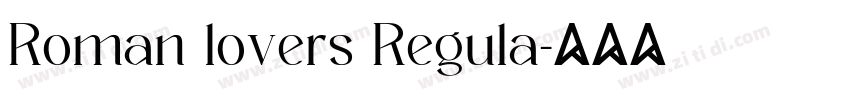 Roman lovers Regula字体转换